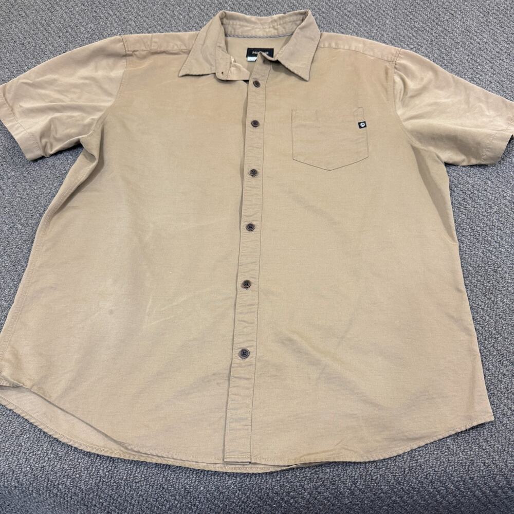 Marmot Mens Shirt Extra Large Short Sleeve Button Front Flawed